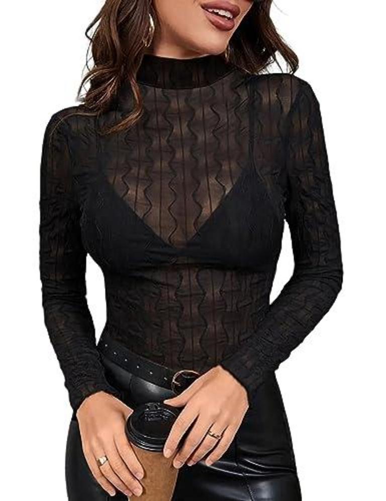 SEBOWEL RHINESTNE BODYSUIT S