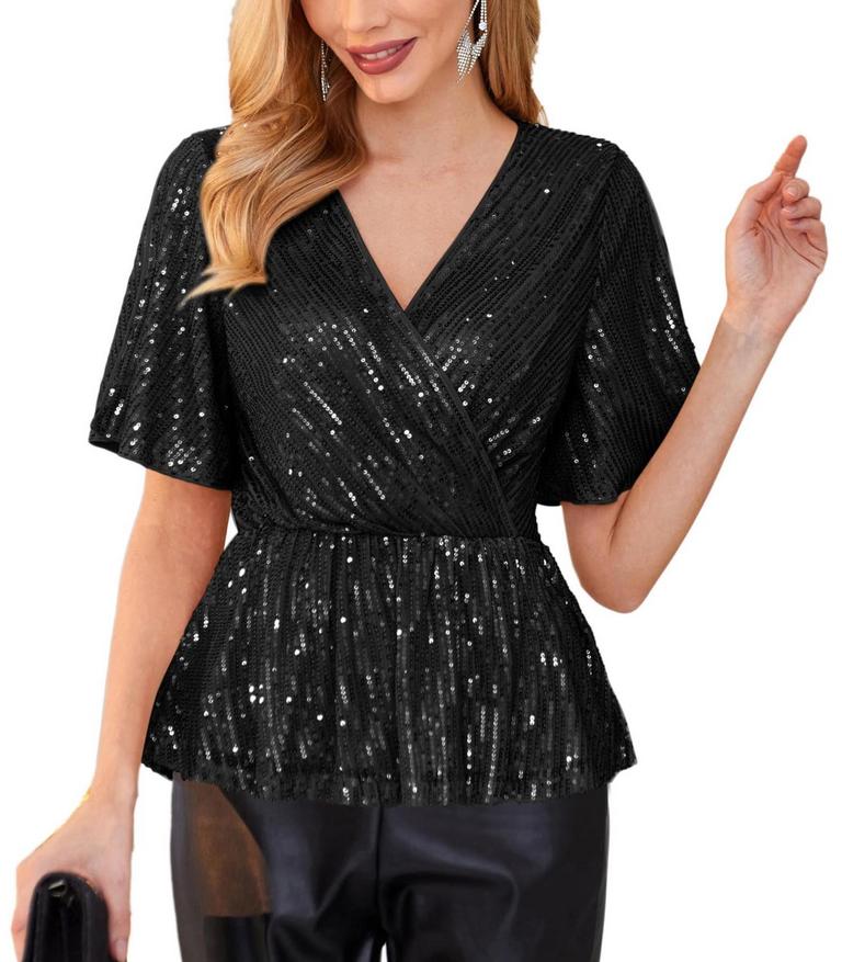 GRACE KARIN L SEQUIN TOP