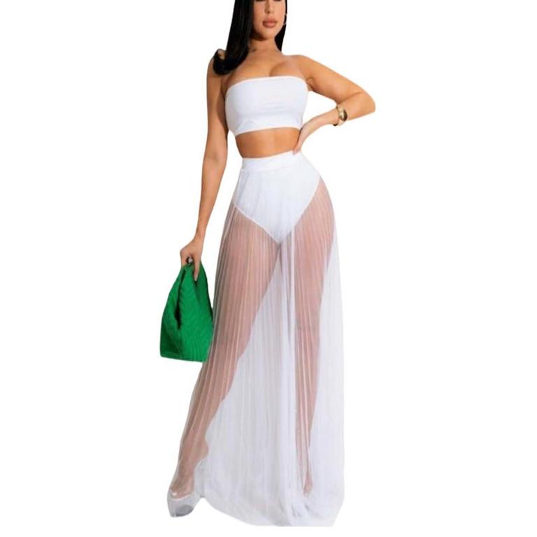 SEXY MESH BANDEAU SET