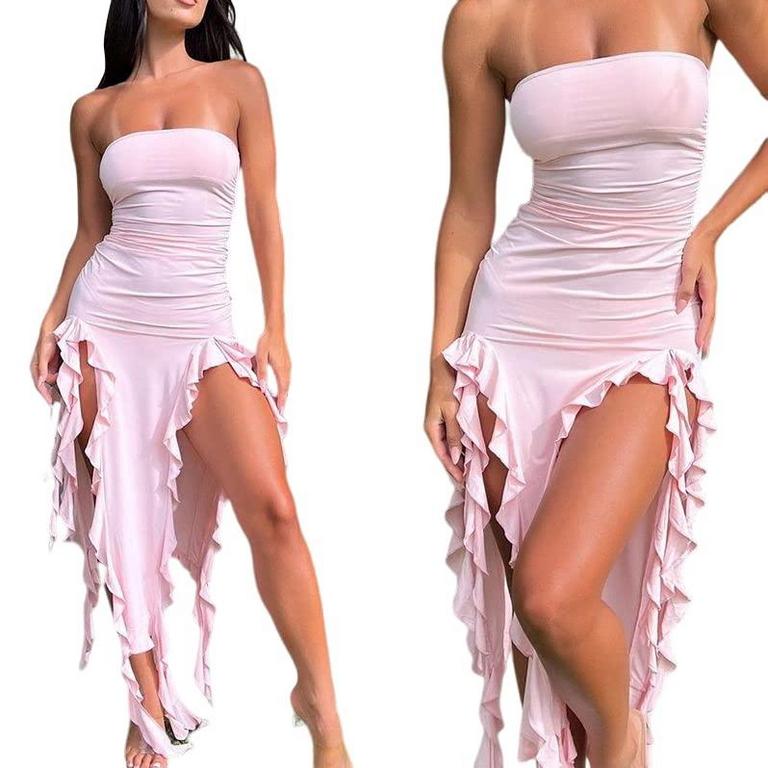 DOUCIU STRAPLESS DRESS M