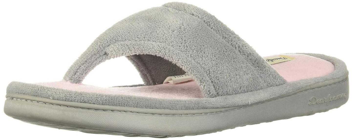 DEARFOAMS TERRY THONG SLIPPER