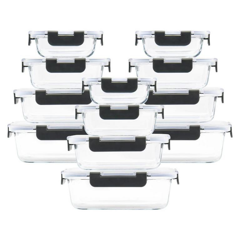 GLASS FOOD CONTAINERS SET