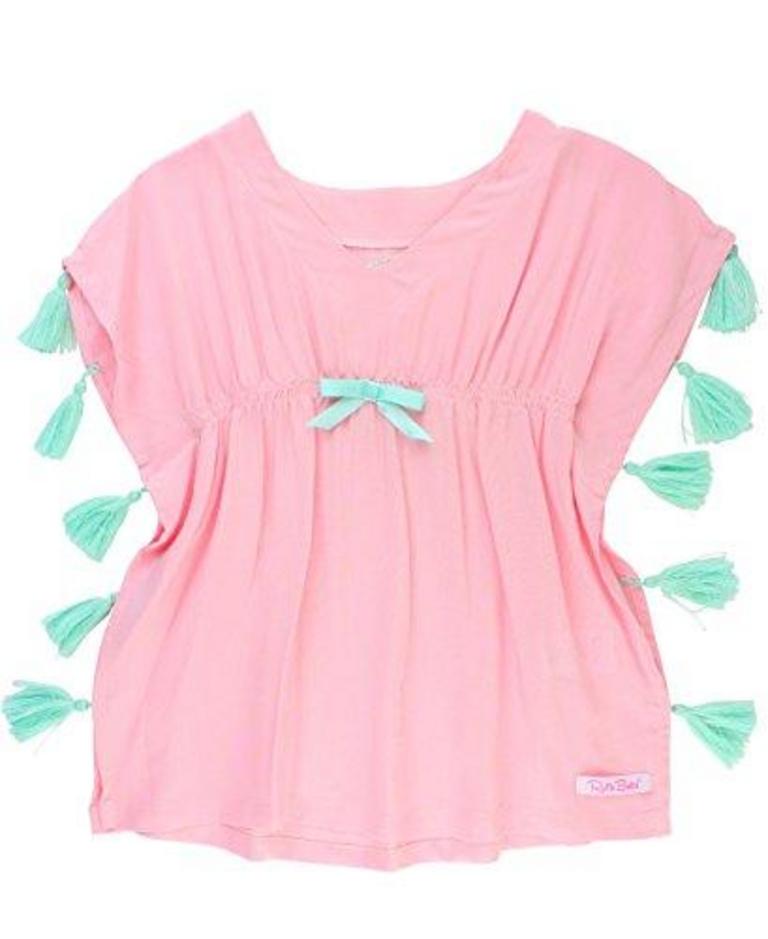 RUFFLEBUTTS KAFTAN PONCHO 2T-3T