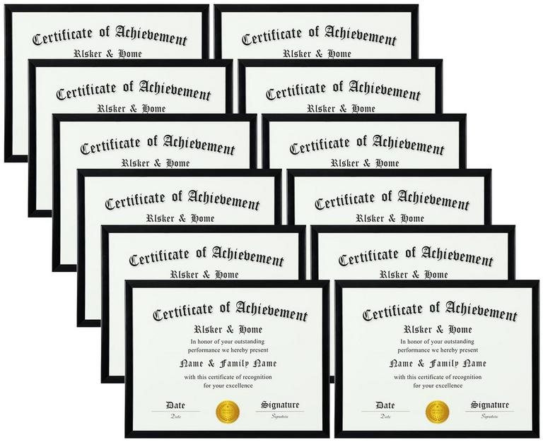 8.5X11 BLACK FRAME 12PK