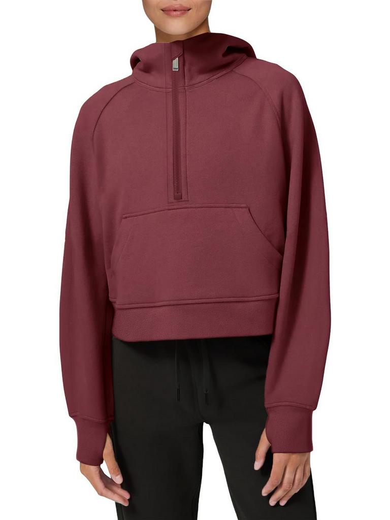 LASLULU HOODIE M BURGUNDY