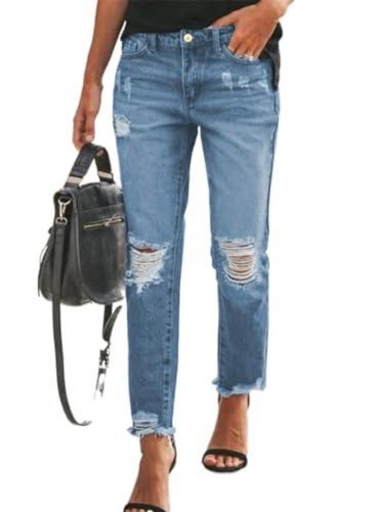 SIDEFEEL RIPPED JEANS SZ 4-18