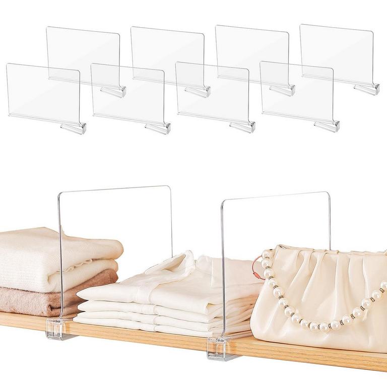 ACRYLIC SHELF DIVIDERS 8PCS