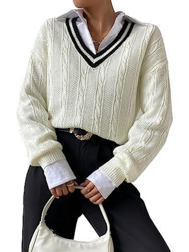 VERDUSA STRIPED SWEATER S