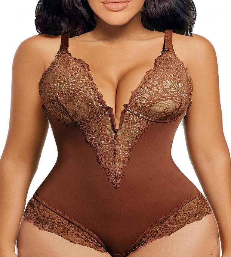 LACE BODYSUIT W BRA WOMEN