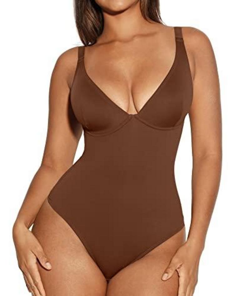 FEELINGIRL BODYSUIT A1-BROWN