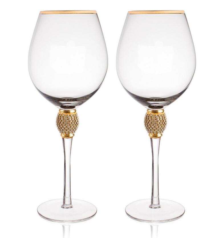 TRINKWARE GOLD WINE GLASSES