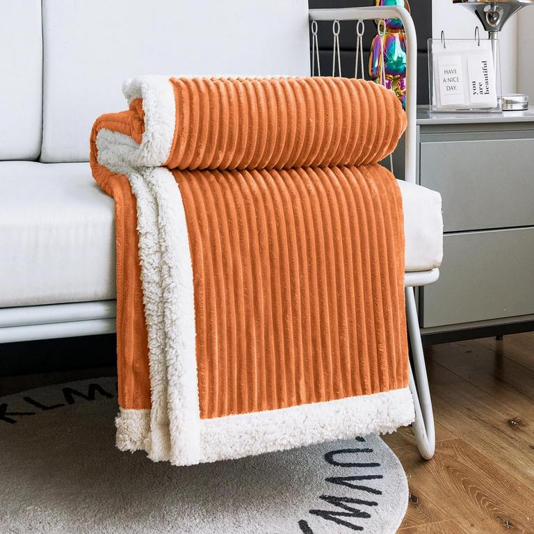 DISSA SHERPA BLANKET ORANGE