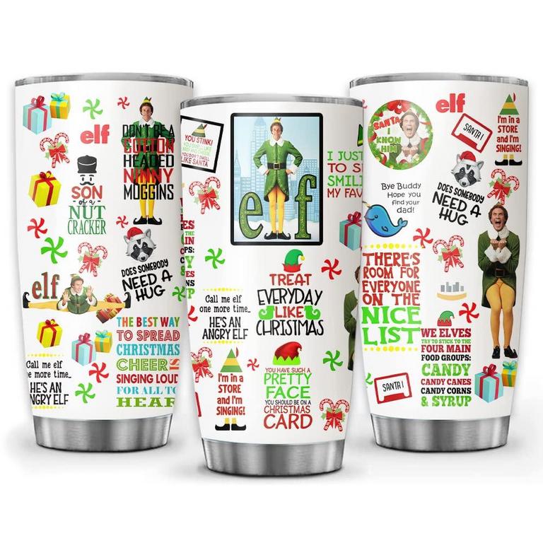 ELF XMAS MOVIE QUOTE TUMBLER