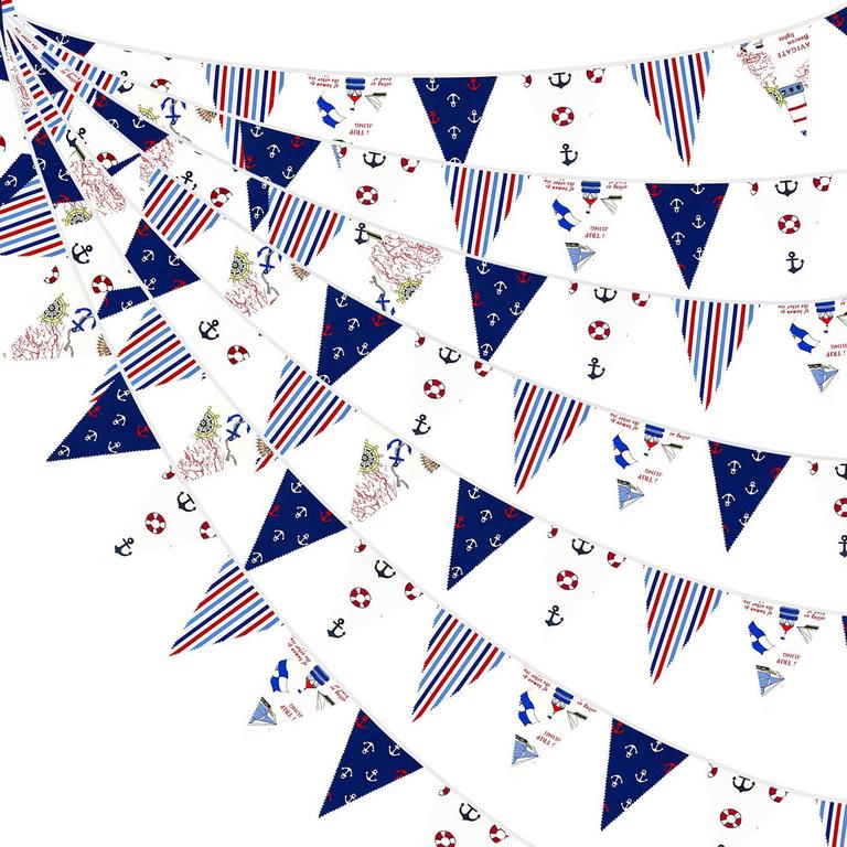 PINKBLUME NAUTICAL BUNTING