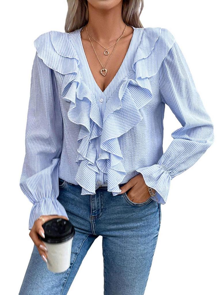 SHENHE V-NECK BLOUSE