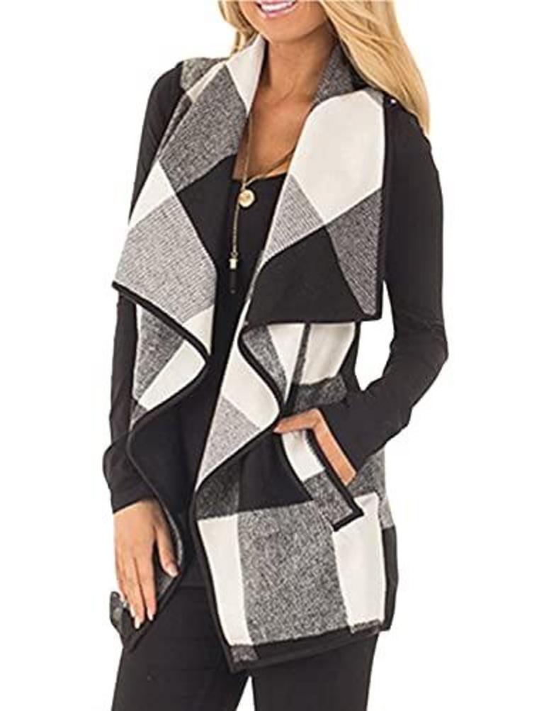 YACUN VEST M PLAID