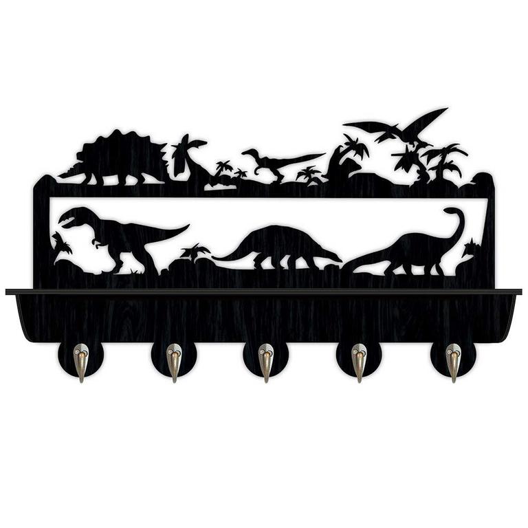 DINOSAUR WALL COAT HOOKS