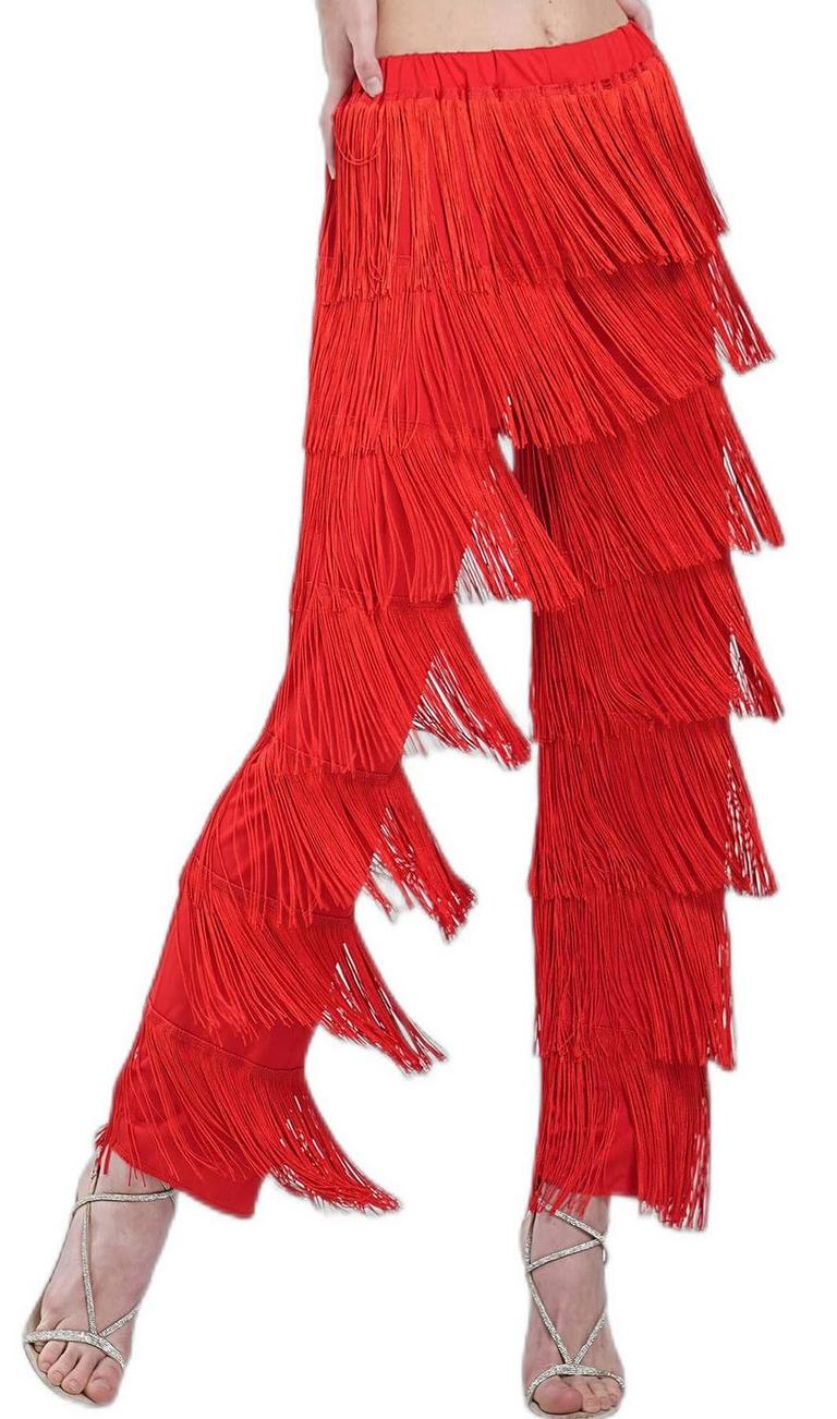 XL RED LATIN DANCE PANTS
