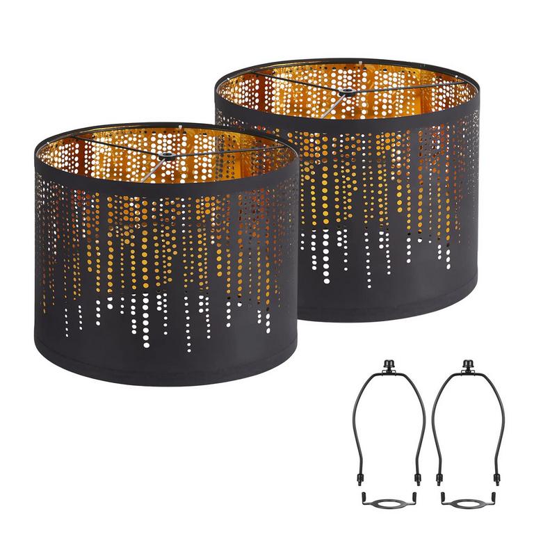 LUVKCZC BLACK LAMPSHADES