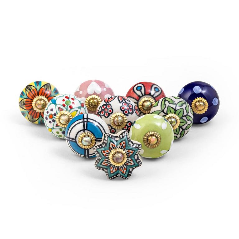 RAJRANG CERAMIC KNOBS 10PK