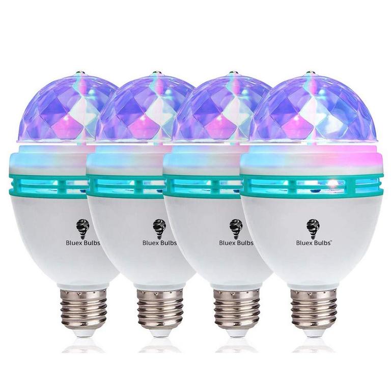 4 PACK COLOR ROTATING BULB