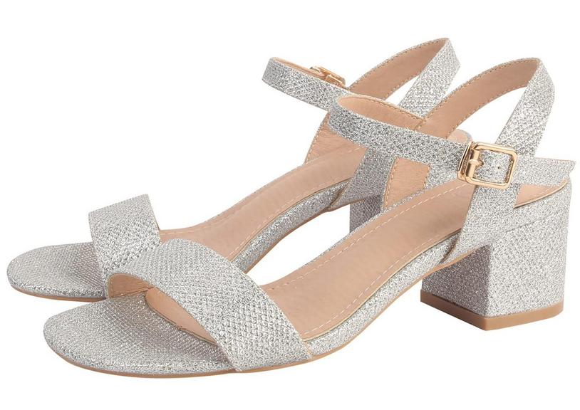 DADAWEN GLITTER HEELS SANDALS