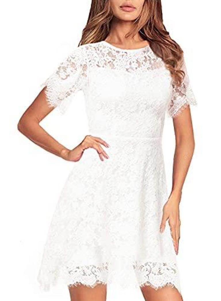 FLORAL LACE DRESS SZ L