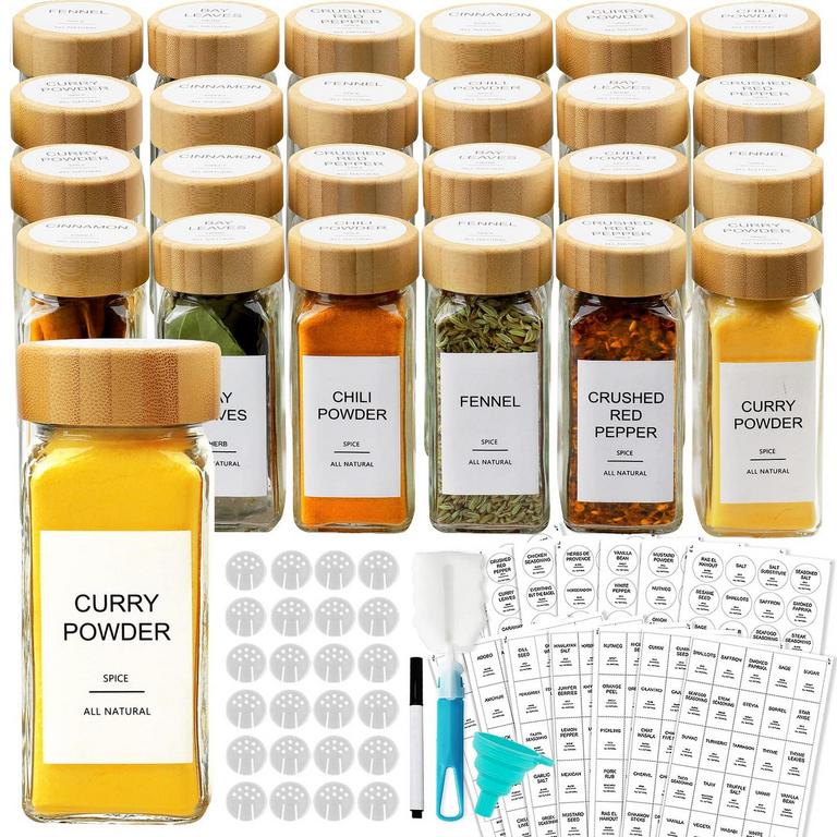 AISIPRIN GLASS SPICE JARS