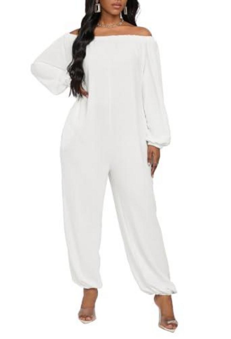 HBQ OFF-SHOULDER JUMPSUIT S