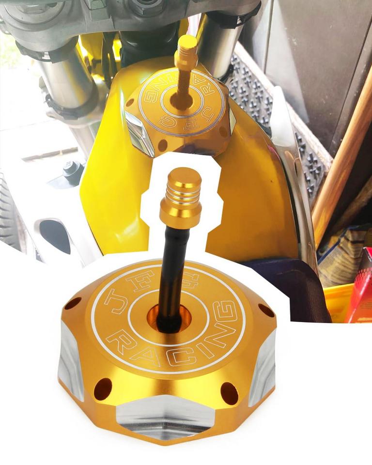 GOLD DIRT BIKE TANK CAP