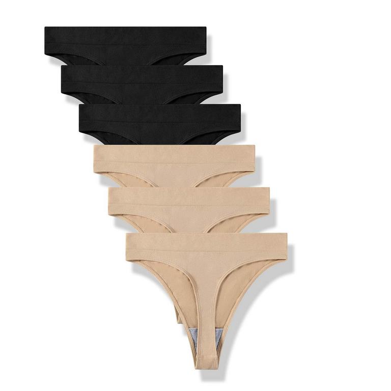 GRANKEE THONG PANTIES 6PK M