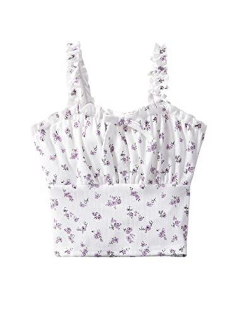 SOLY HUX FLORAL CAMI TOP
