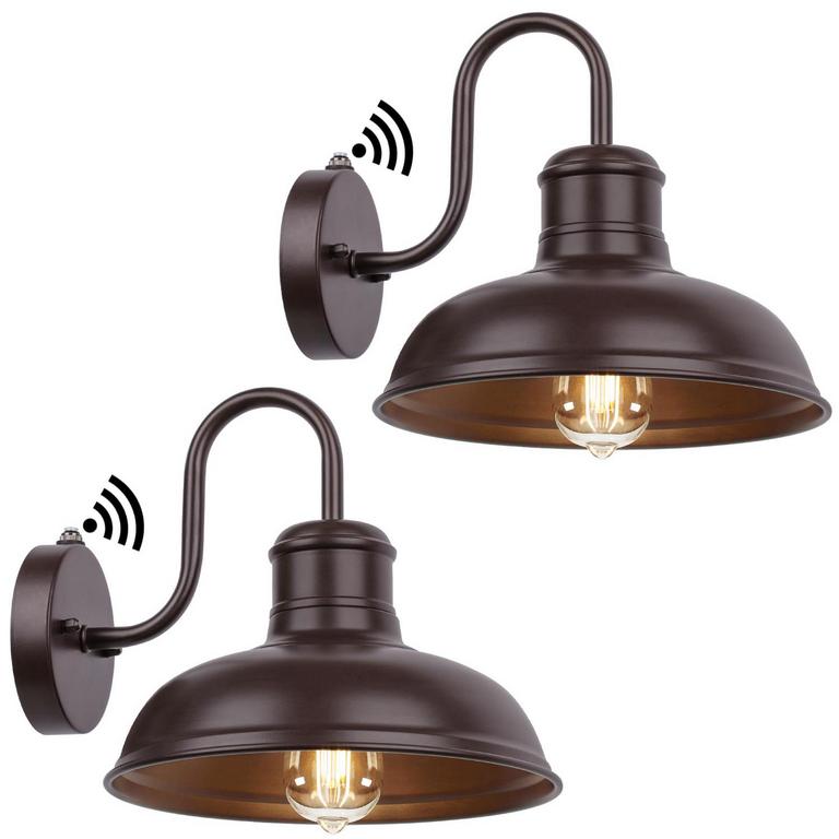 2PK DUSK DAWN WALL SCONCES