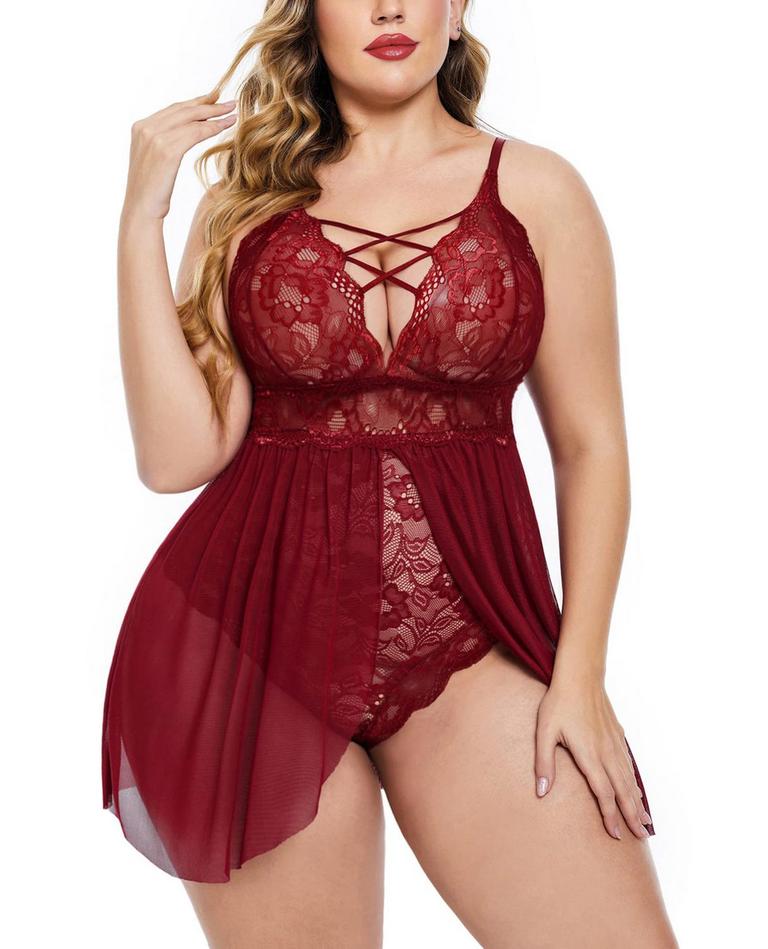 AVIDLOVE 3XL LACE NIGHTY