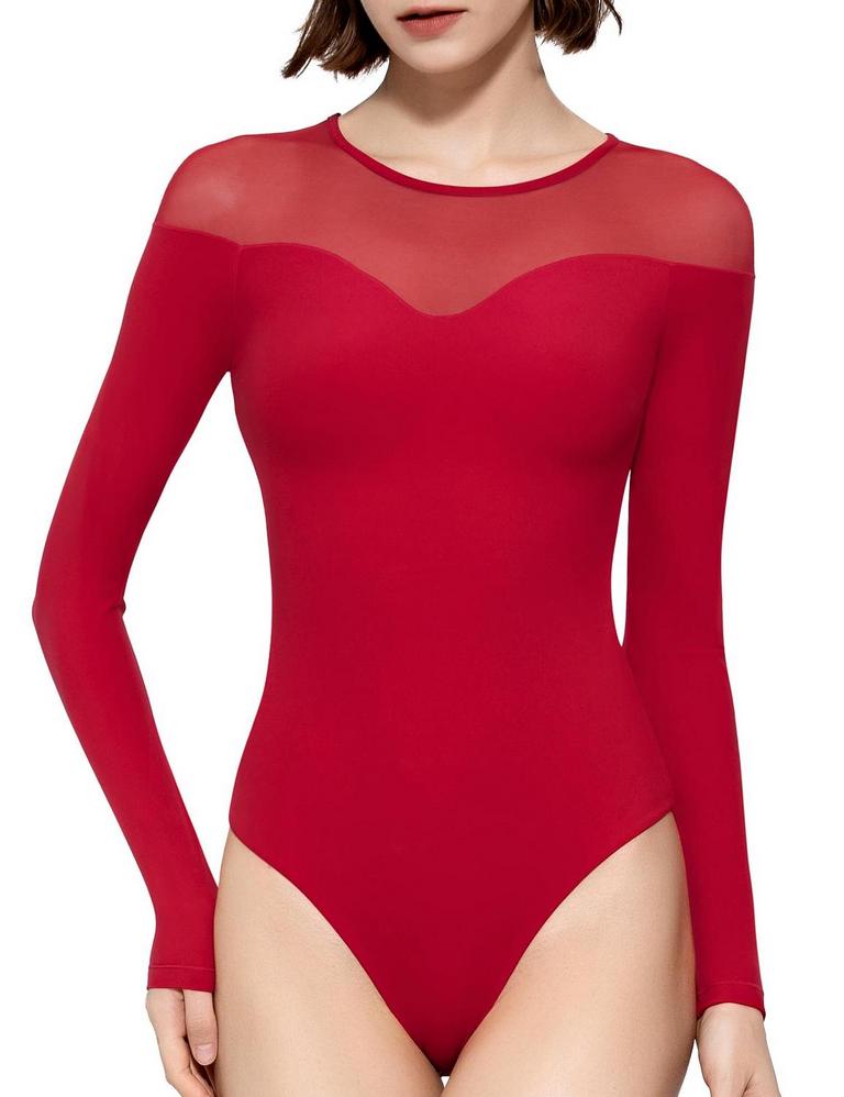 PUMIEY MESH BODYSUIT L
