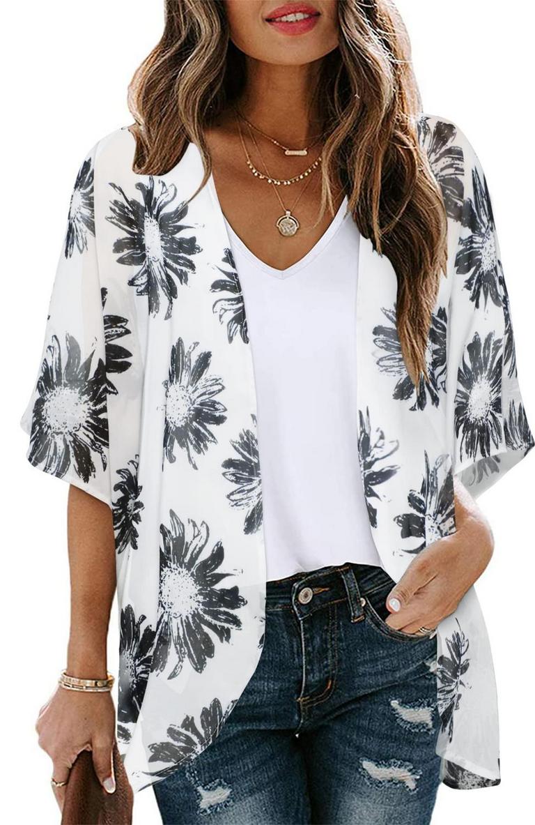 FLORAL KIMONO CARDIGAN