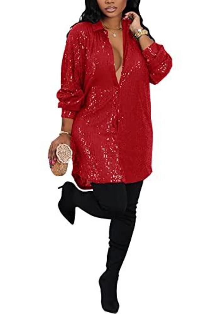 SPARKLE SEQ MIDI DRESS