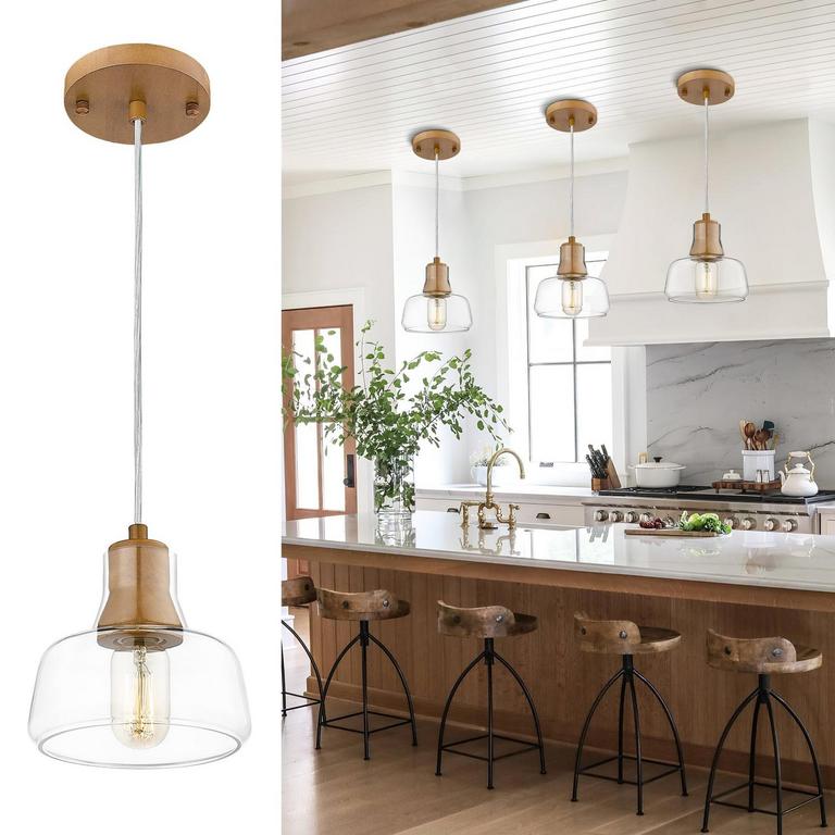 WALNUT PENDANT LIGHTS