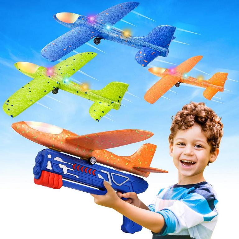 3PK AIRPLANE LAUNCHER TOYS