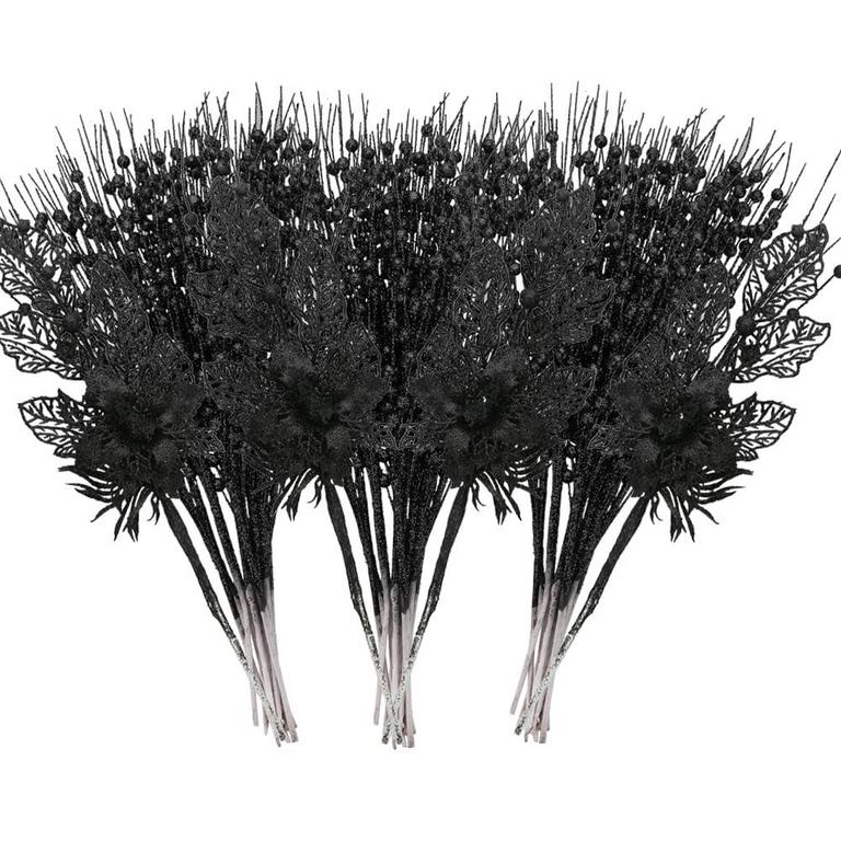 ROSELEAF BLACK XMAS DECOR SET 