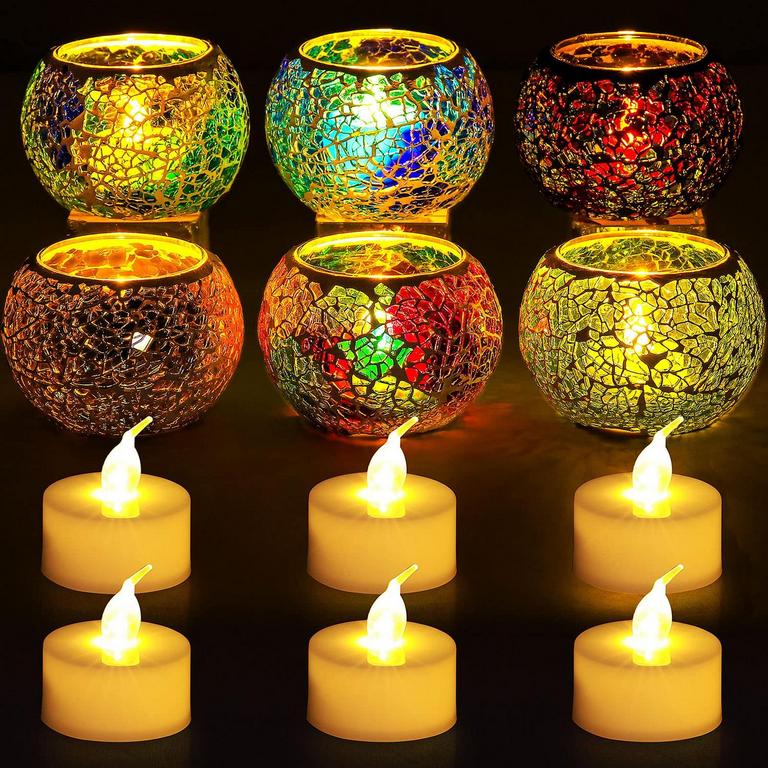 BOKON 12-PC GLASS CANDLE SET
