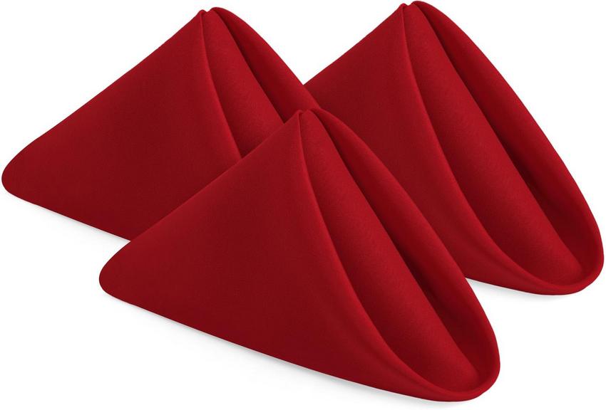 UTOPIA HOME RED NAPKINS 12PK 