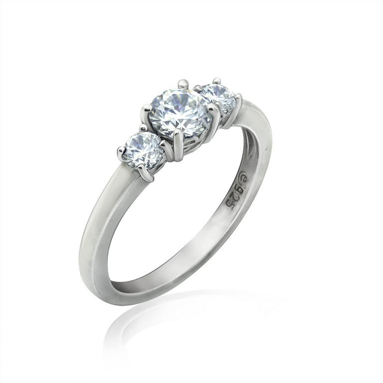 3-STONE RING SZ 7
