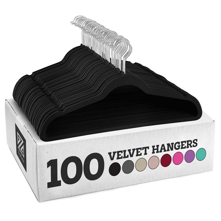 ZOBER VELVET HANGERS 100PK