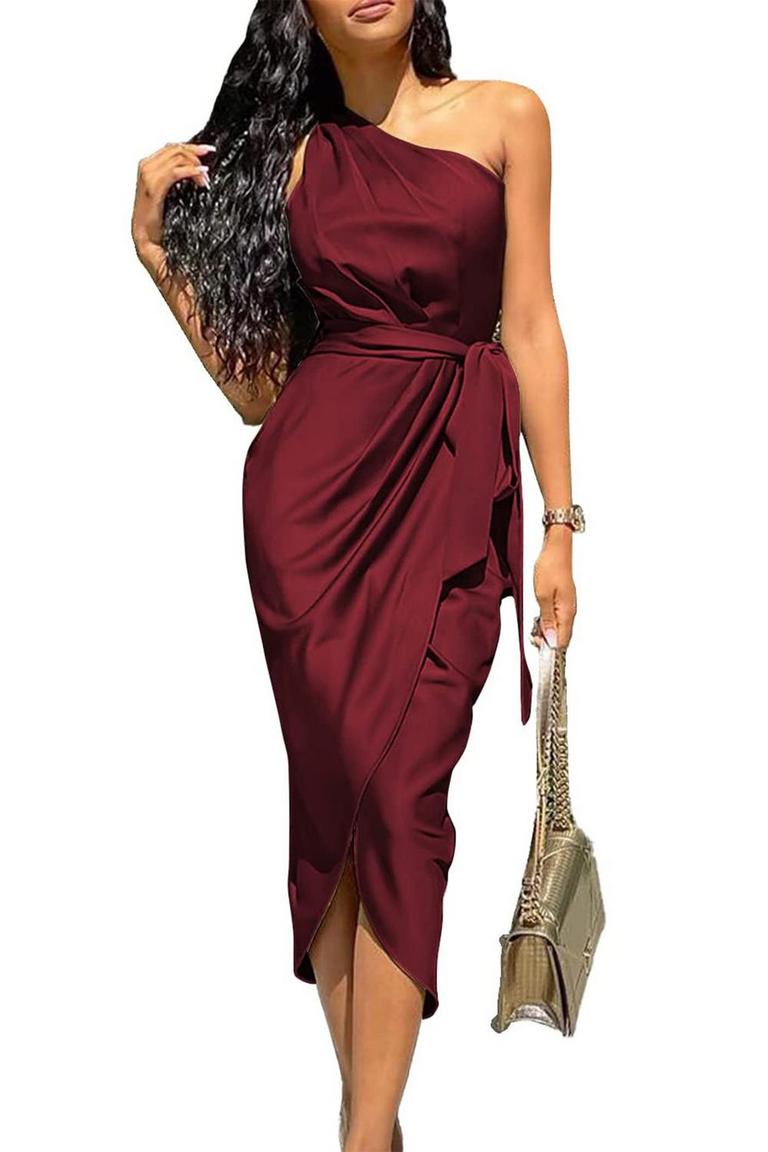 PRETTYGARDEN RUCHED DRESS M