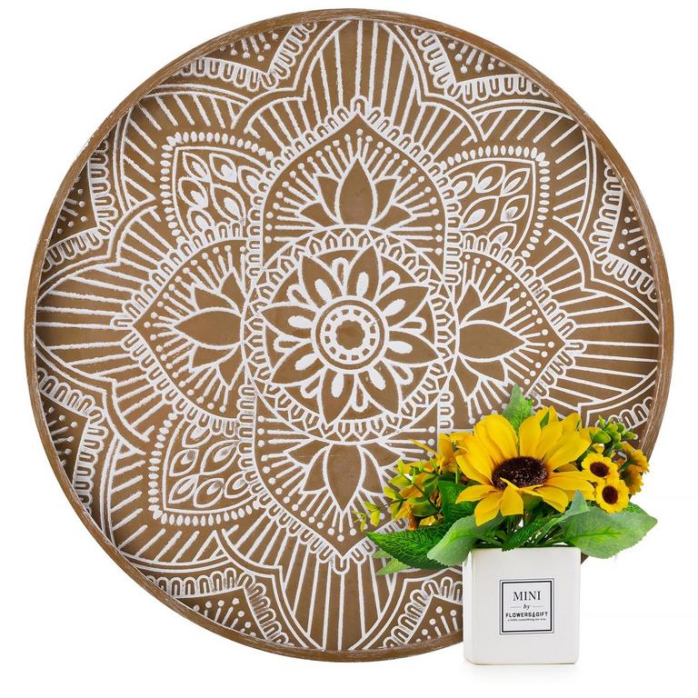 HANOBE RUSTIC WOOD TRAY