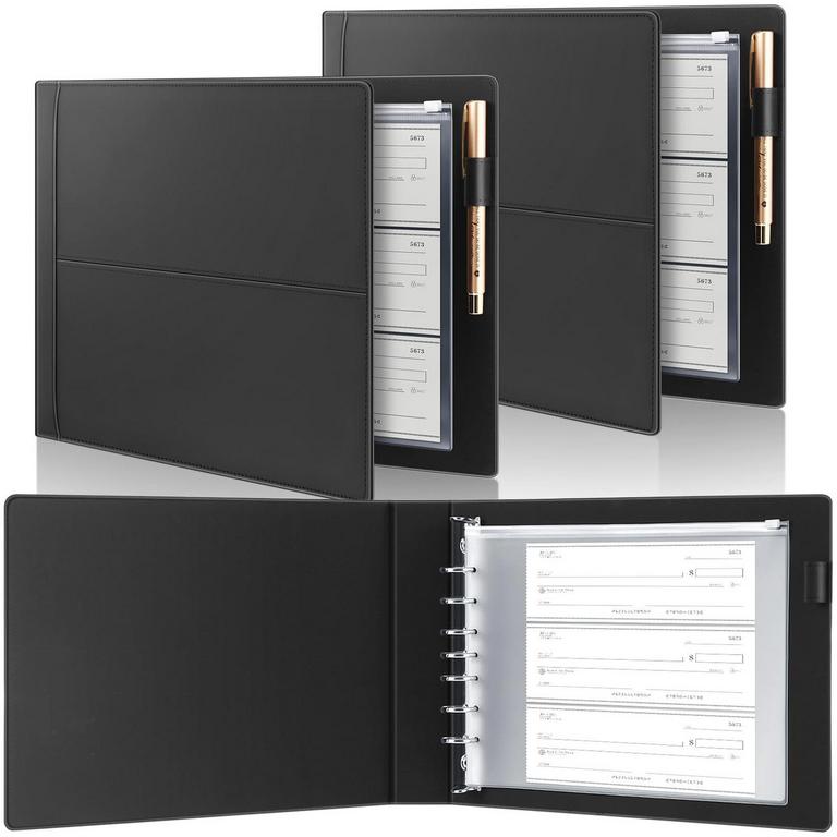 JETEC 7 RING CHECK BINDER 2PK