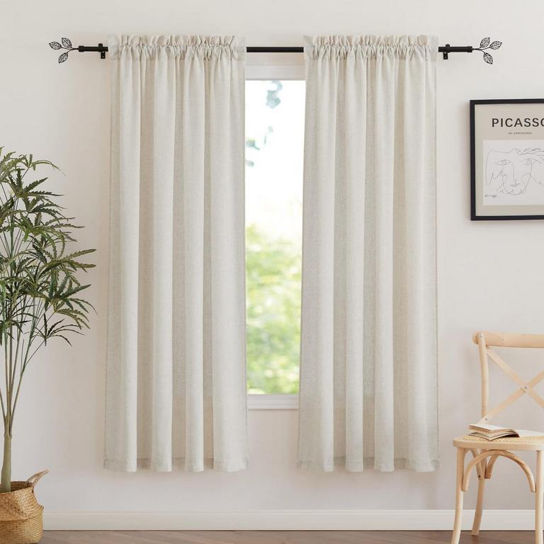 2 RYB HOME LINEN CURTAINS