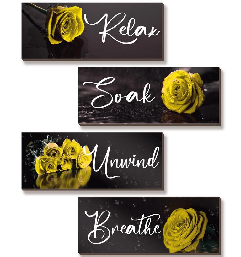 YELLOW ROSE WALL DECOR