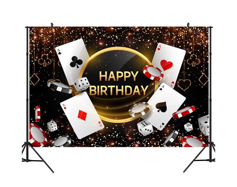 CASINO BIRTHDAY BACKDROP